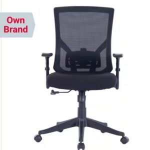 Executive Chair Basic Tilt Mesh Height Adjustable Armrest and Seat Black 110kg 675mm x 670mm x 1035mm