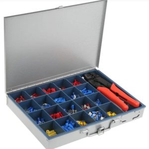 Hellermann Tyton 630 Piece Insulated Terminal Crimping tool Kit.