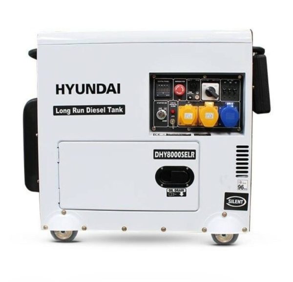 Hyundai 6kW/7.5kVA Long Run Standby Diesel Generator Single Phase    DHY8000SELR